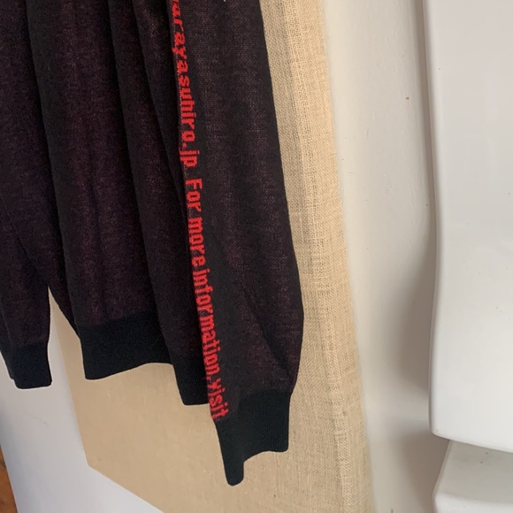 NWT maison mihara Yasuhiro “laundry tag” sweater - Picture 7 of 12